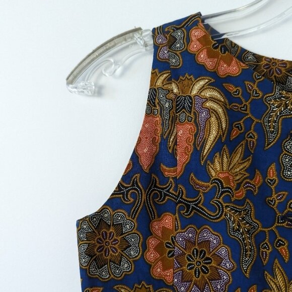 Vintage Les Créations Lisa Sleeveless Floral Dress - Montreal Exclusive Size 6 - Picture 3 of 9
